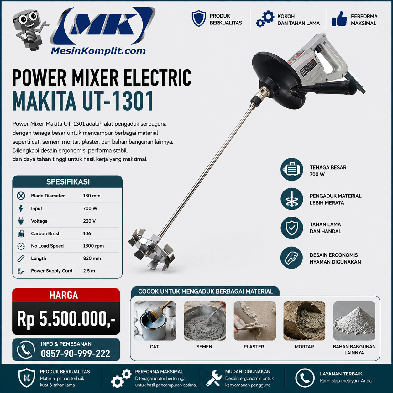 Mixer Cat Listrik Makita ...